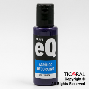 ACRIL.DECOR.EQ 510 VIOLETA 50ML X 6 UNIDADES